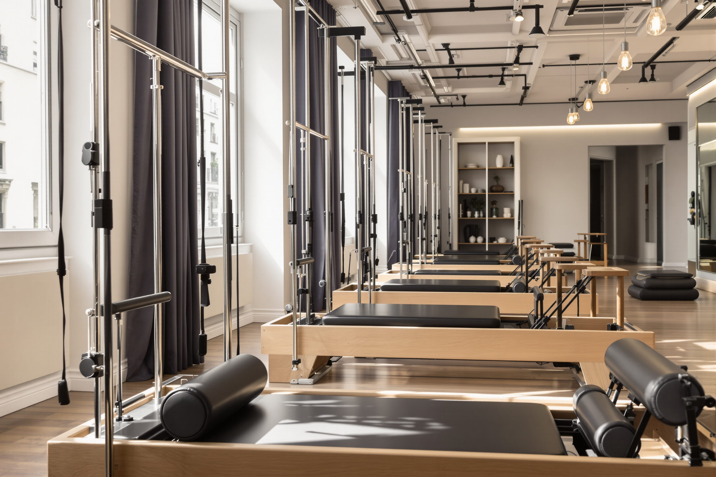 Intérieur d'un studio de Pilates premium à Paris